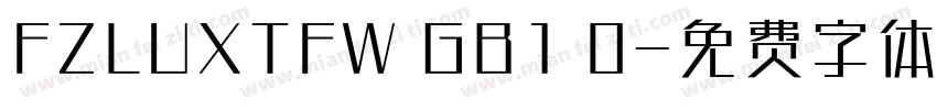 FZLUXTFW GB1 0字体转换